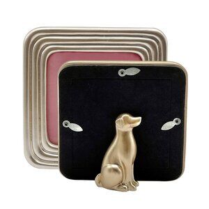 4X4 Dog Detail Easel Stand Picture Frame